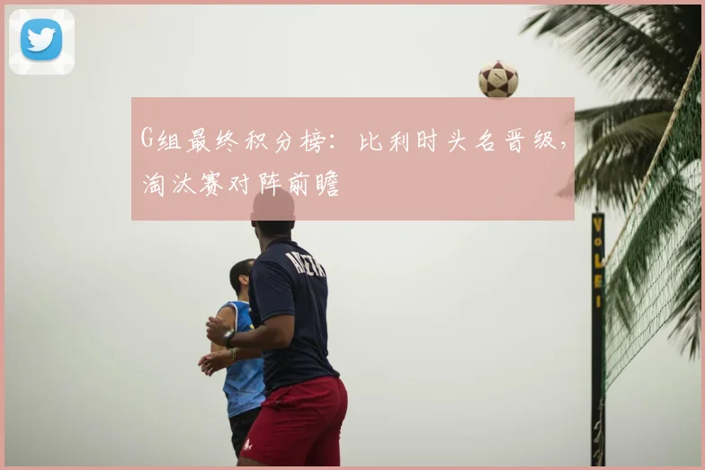 G组最终积分榜:比利时头名晋级,淘汰赛对阵前瞻